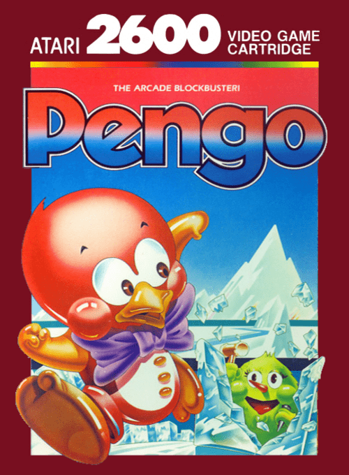 Pengo box art for Atari 2600